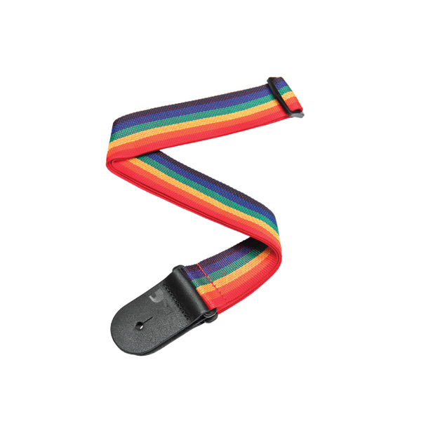 D'Addario Polypropylene Guitar Strap Rainbow