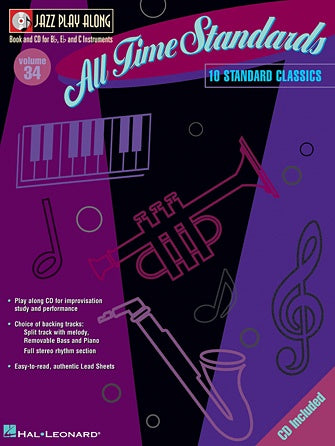 All Time Standards Jazz Play-Along Volume 34