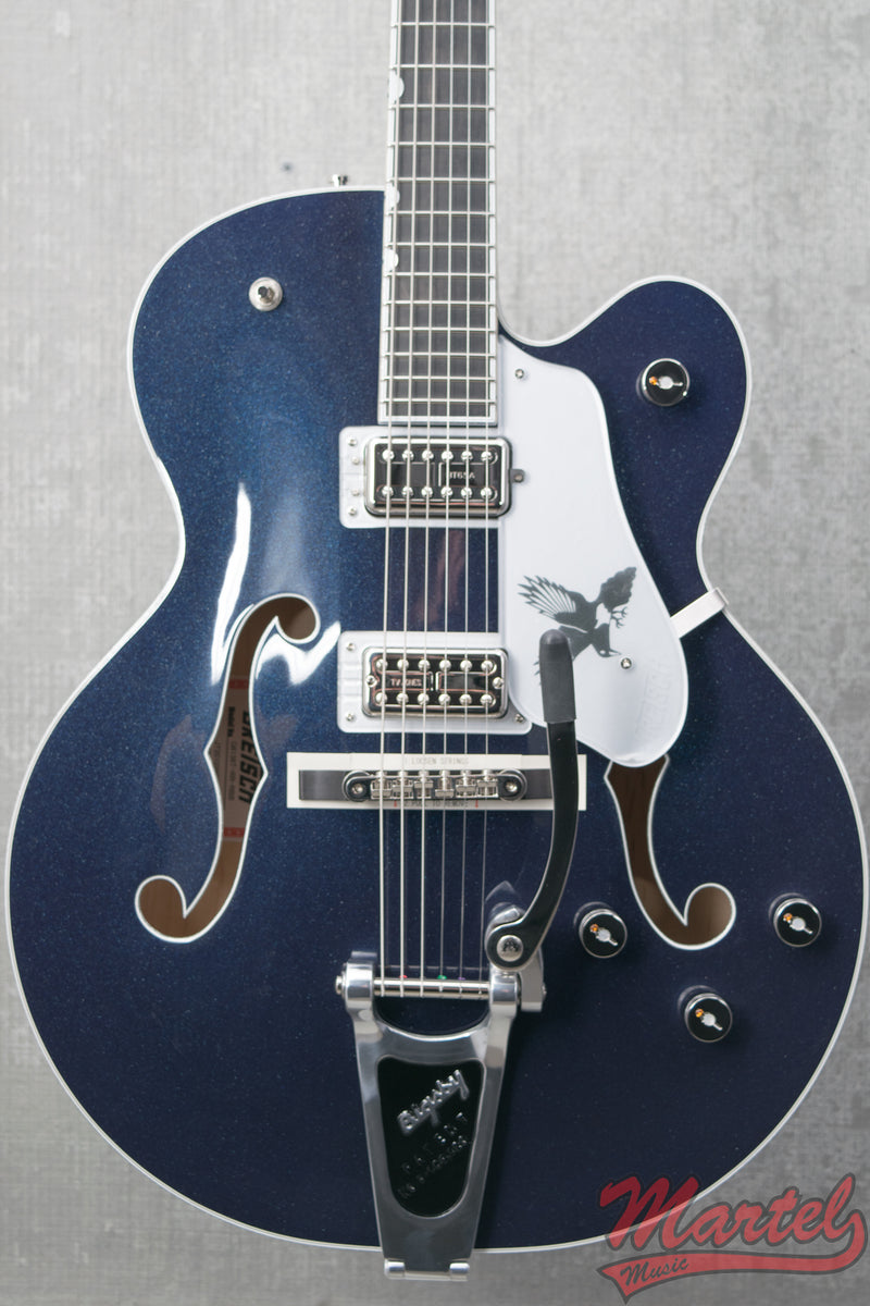 Gretsch G6136T-RR Rich Robinson Signature Falcon with Bigsby Raven's Breast Blue