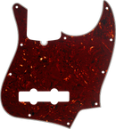 Fender Jazz Bass 10-Hole Mount (with Truss Rod Notch), Tortoise Shell, 4-Ply