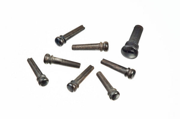 Ebony Bridge Pins with End Pin Set, Ebony