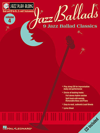 Hal Leonard Jazz Ballads Jazz Play-Along Volume 4