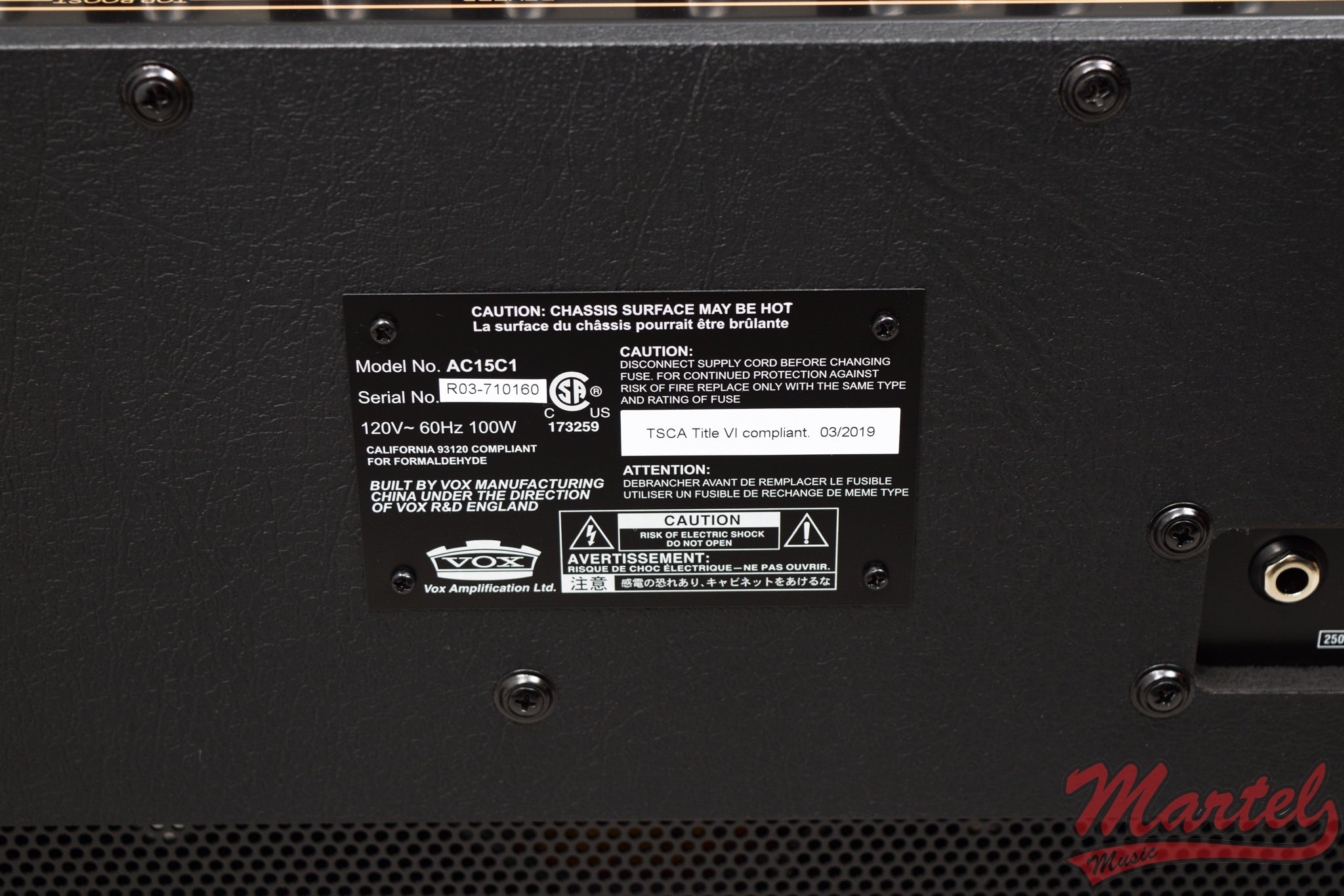 Vox AC15 WG12C