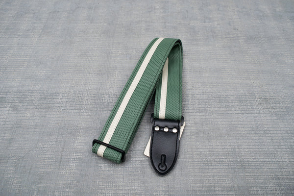 Couch Sage Green Camaro and White Racer X Guitar Strap