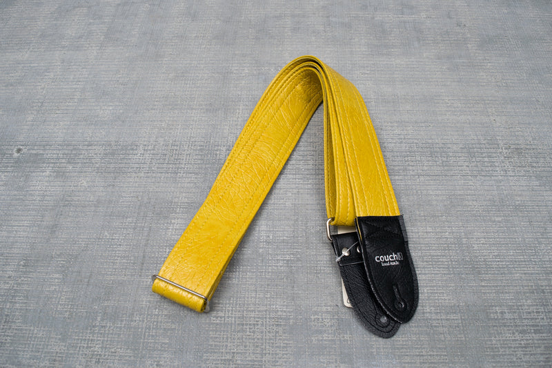 Couch 1970's Vintage Mustard Yellow Guitar Strap