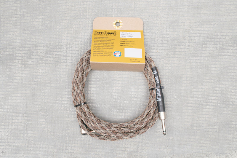 Rattlesnake Cable 15' Standard in Snake Weave Mixed Plugs