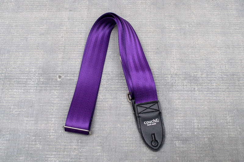 Couch Purple Seatbelt Guitar Strap