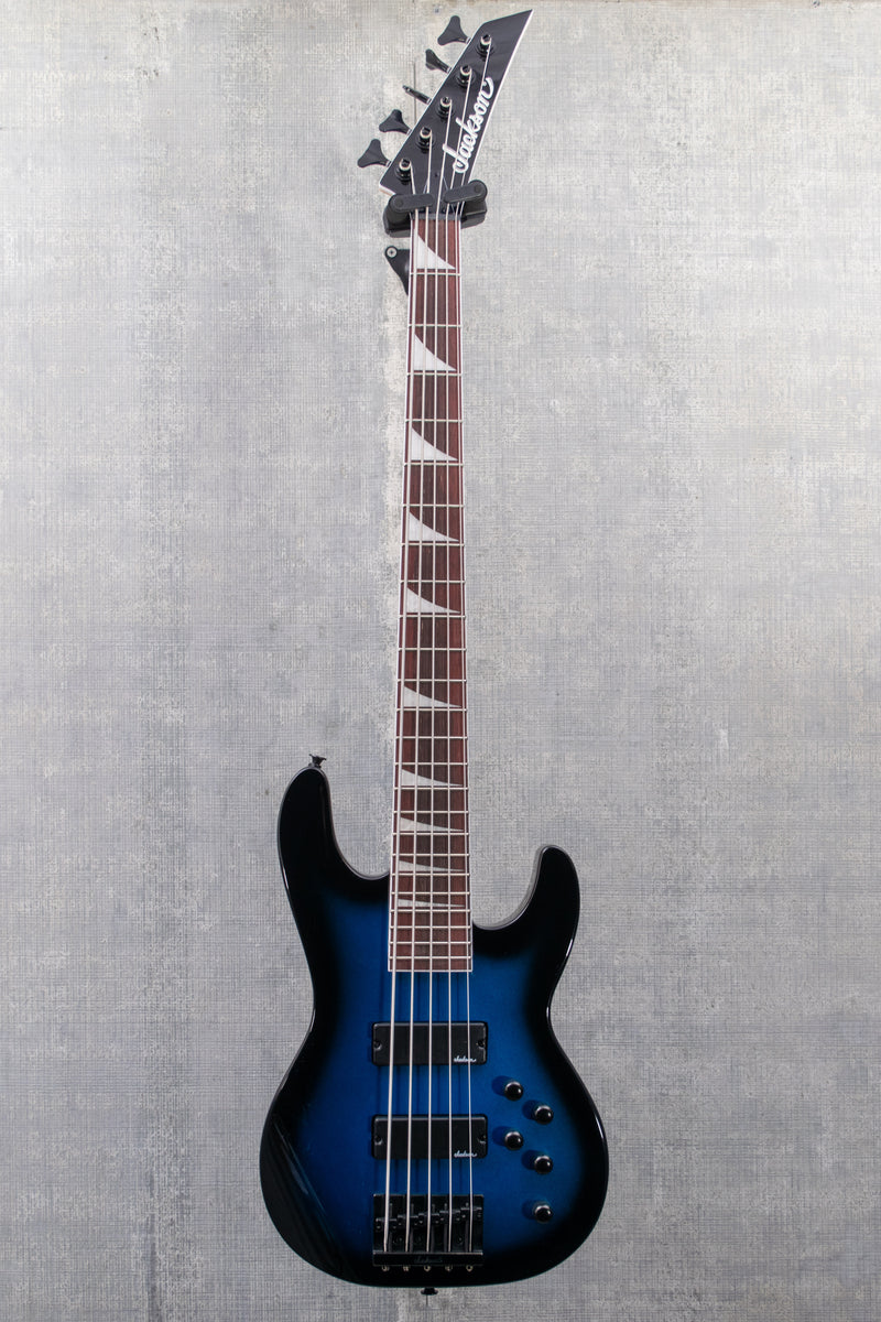 Jackson JS Series Concert Bass JS3V Metallic Blue Burst