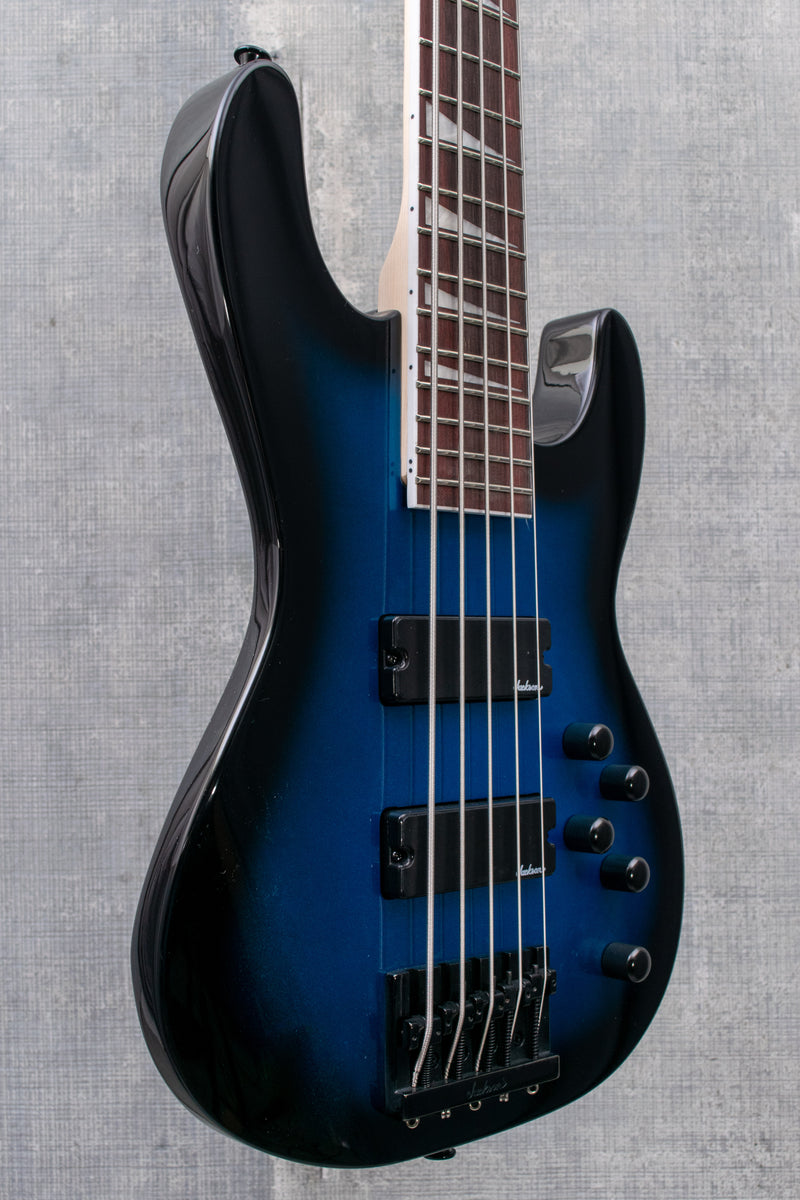 Jackson JS Series Concert Bass JS3V Metallic Blue Burst