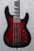 Jackson JS Series Concert Bass JS3VQ Transparent Red Burst