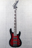 Jackson JS Series Concert Bass JS3VQ Transparent Red Burst