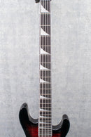 Jackson JS Series Concert Bass JS3VQ Transparent Red Burst
