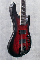 Jackson JS Series Concert Bass JS3VQ Transparent Red Burst