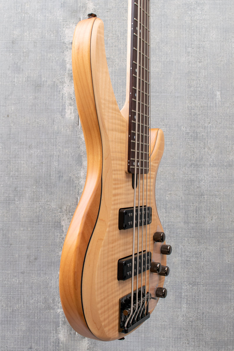 Yamaha TRBX605FM NS 5 String Bass, Flamed Maple