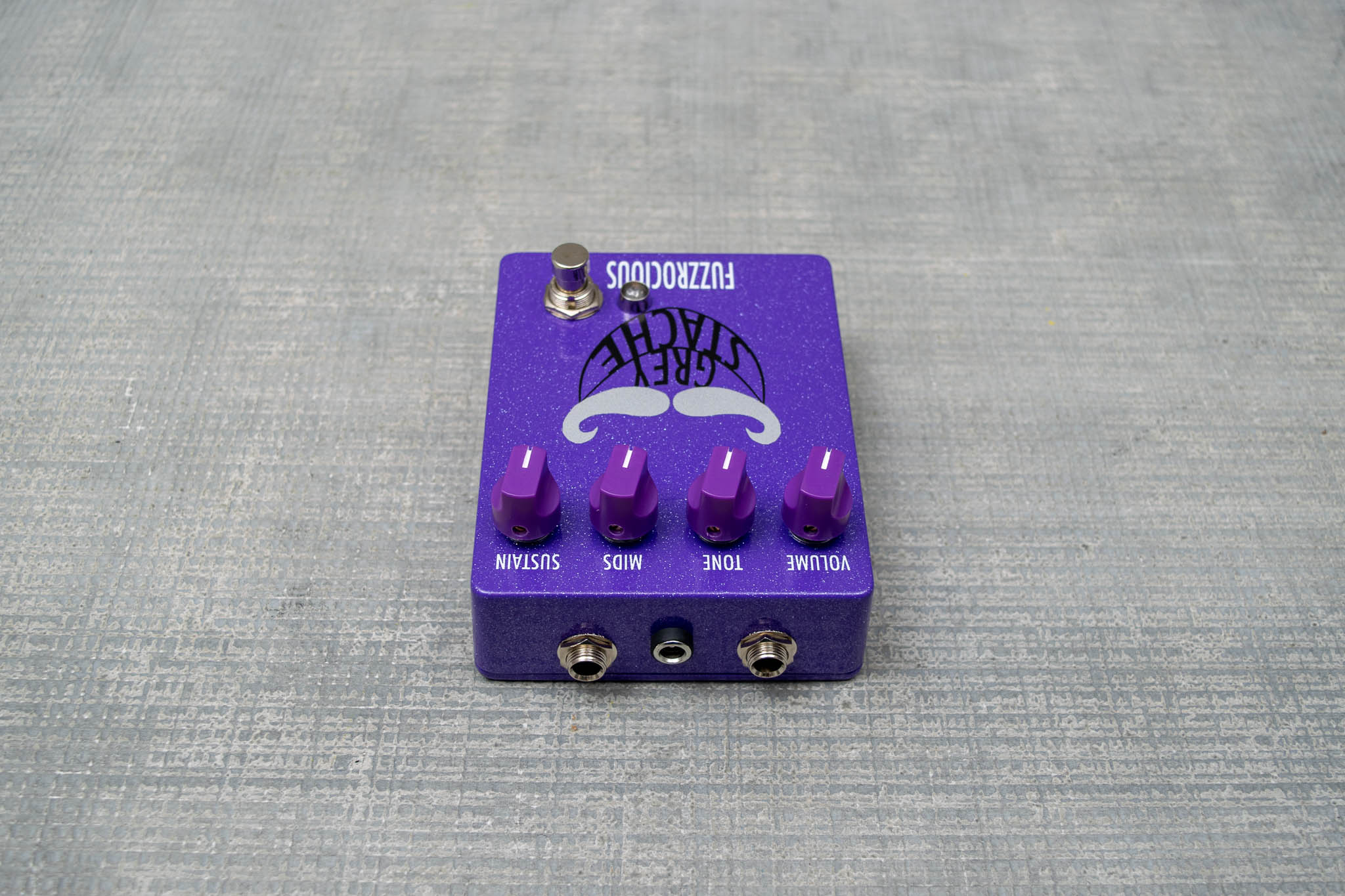 Fuzzrocious Grey Stache Purple