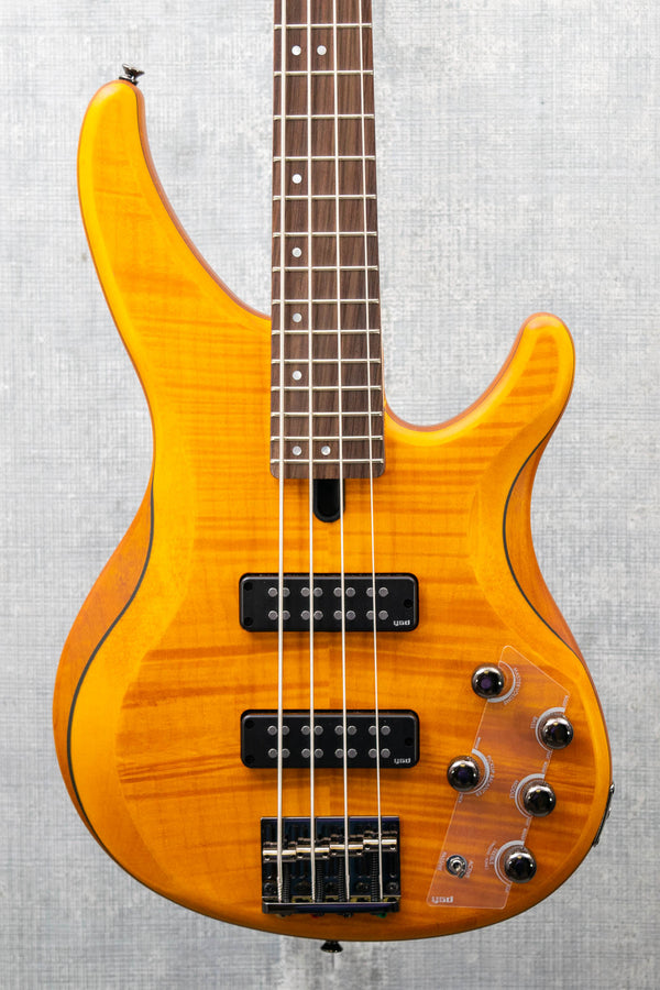 Yamaha TRBX604 FM Matte Amber Bass Guitar