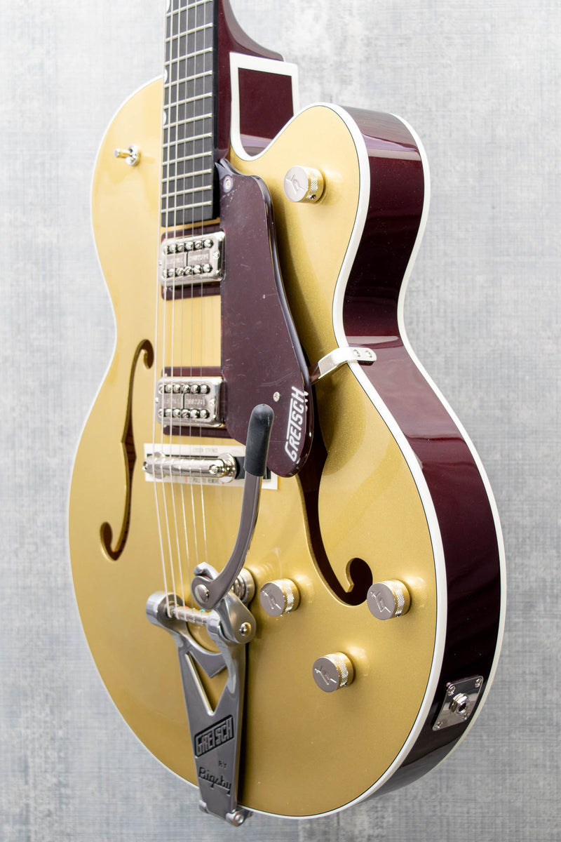 Gretsch G6118T-135 LTD 135th Anniversary Two-Tone Casino Gold/Dark Cherry Metallic Demo Model