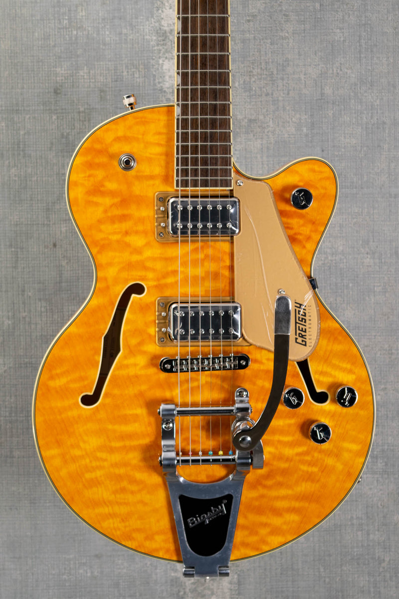 Gretsch G5655T-QM Electromatic Center Block Jr. Single-Cut Quilted Maple with Bigsby Speyside Open Box Mint Condition