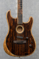 Used Fender American Acoustasonic Strat, Ebony Fingerboard, Ziricote 2020