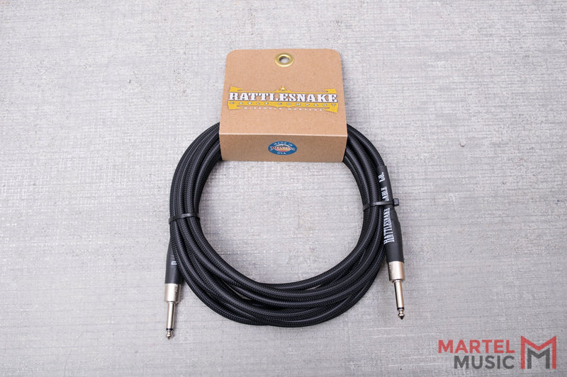 Rattlesnake Cable 10' Standard in Black Straight Plugs