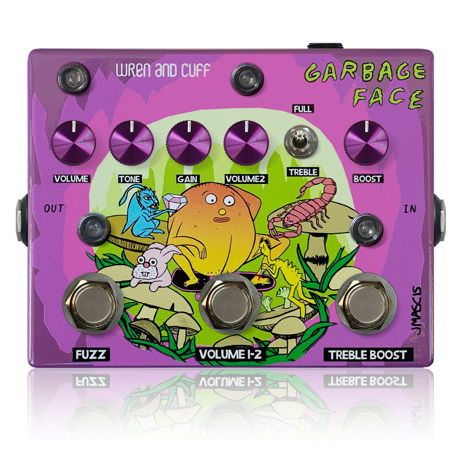 GARBAGE FACE wren and cuff エフェクター　fuzz Wren and Cuff Garbage Face