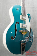 Gretsch G5410T LE Electromatic Tri-Five Hollow Body Single-Cut w/ Bigsby, Two-Tone Ocean Turquoise/Vintage White