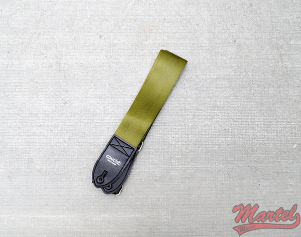 Couch Recycled Army Green Seatbelt Guitar Strap