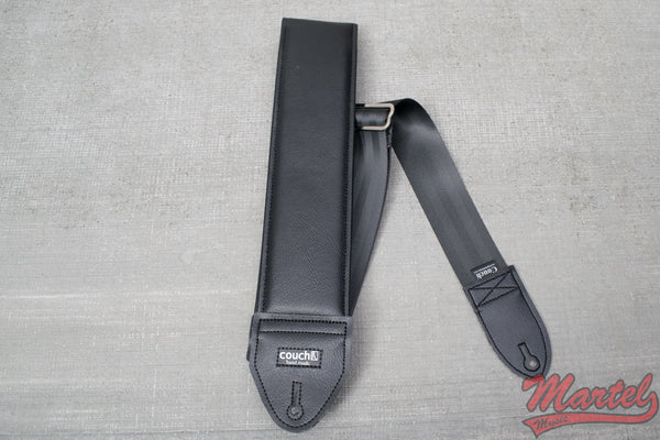 Couch 3 Inch Guitar and Bass Strap in All Black