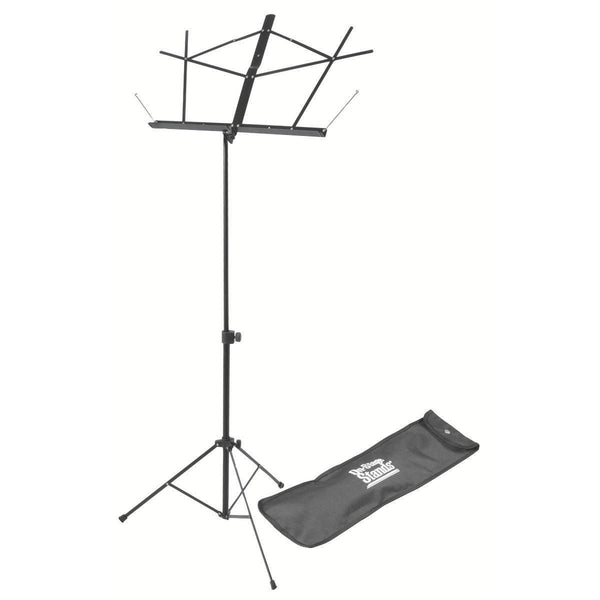 On Stage Compact Sheet Music Stand (Black, with Bag)