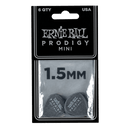 Ernie Ball 1.5MM Black Mini Prodigy Picks 6-Pack