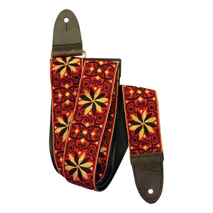 Levy's 2" Vintage Hootenanny Jacquard Weave Guitar Strap M8HTV-21