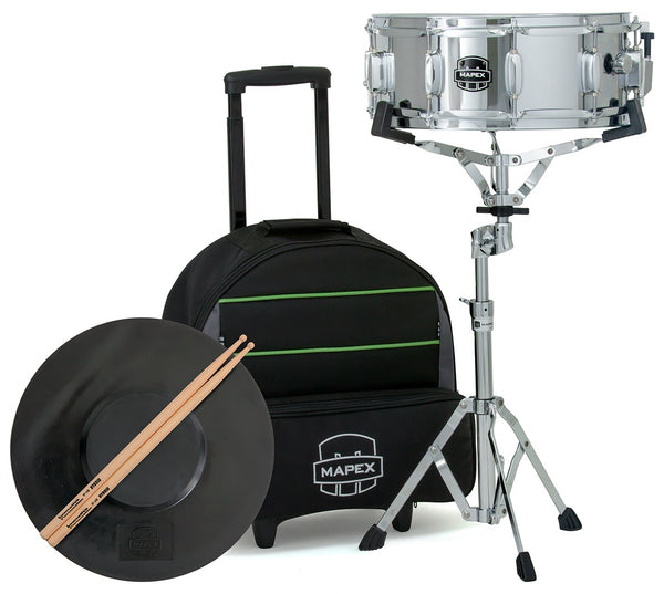 Mapex Backpack Snare Drum Kit with Integrated Roller Bag