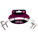 Ernie Ball 6" Flat Ribbon Patch Cable 3-Pack White