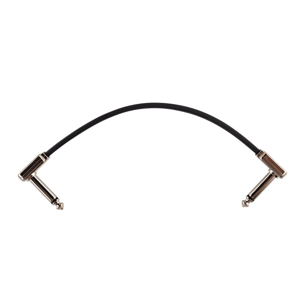 Ernie Ball 6" Single Flat Ribbon Patch Cable Black