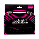 Ernie Ball Flat Ribbon Patch Cables Pedalboard Multi-Pack White