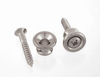 All Parts Gibson Style Nickel Strap Buttons