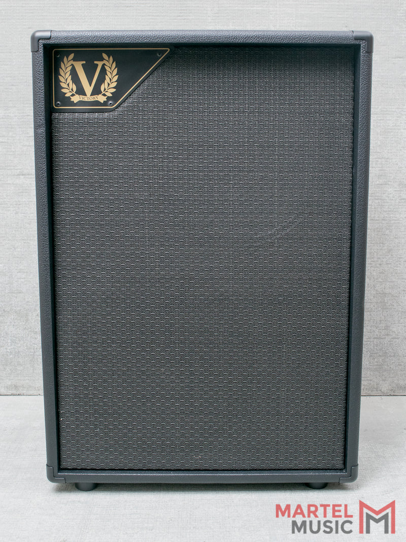 Victory V212-VH Vertical 2x12 Extension Cabinet, Black