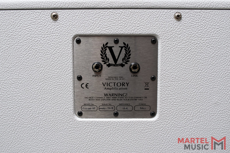 Victory V112-WW-65 White 1x12 Cabinet