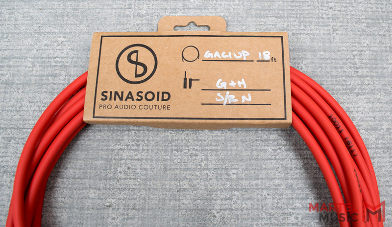 Sinasoid Gotham Audio GAC-1 Ultra Pro 18' Red Instrument Cable