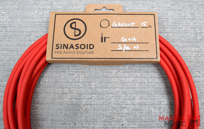 Sinasoid Gotham Audio GAC-1 Ultra Pro 15' Red Instrument Cable