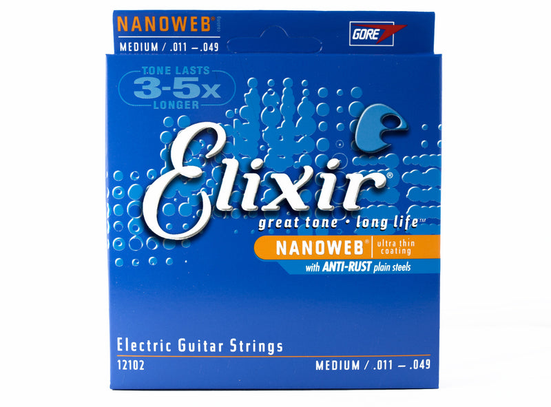 Elixir Electric Nickel Plated Strings - Nanoweb
