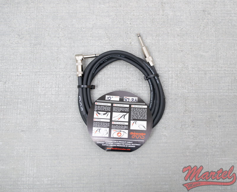 Divine Noise 10ft Black Cable Straight/Right Angle