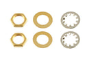Nuts and Washers for US Pots and Jacks - Gold