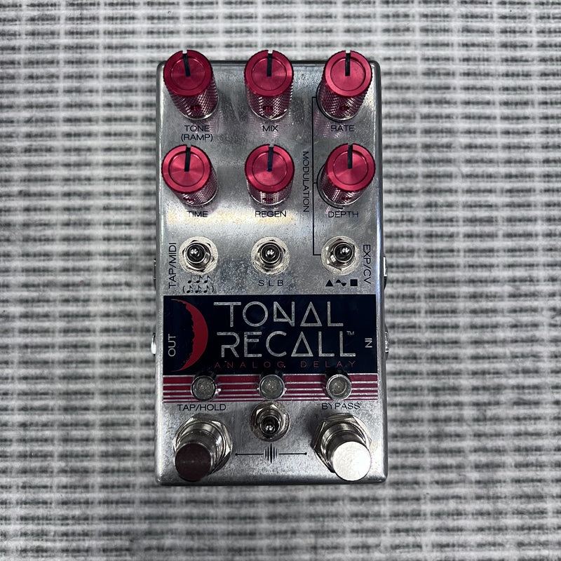 Used Chase Bliss Tonal Recall Red Knob Mod