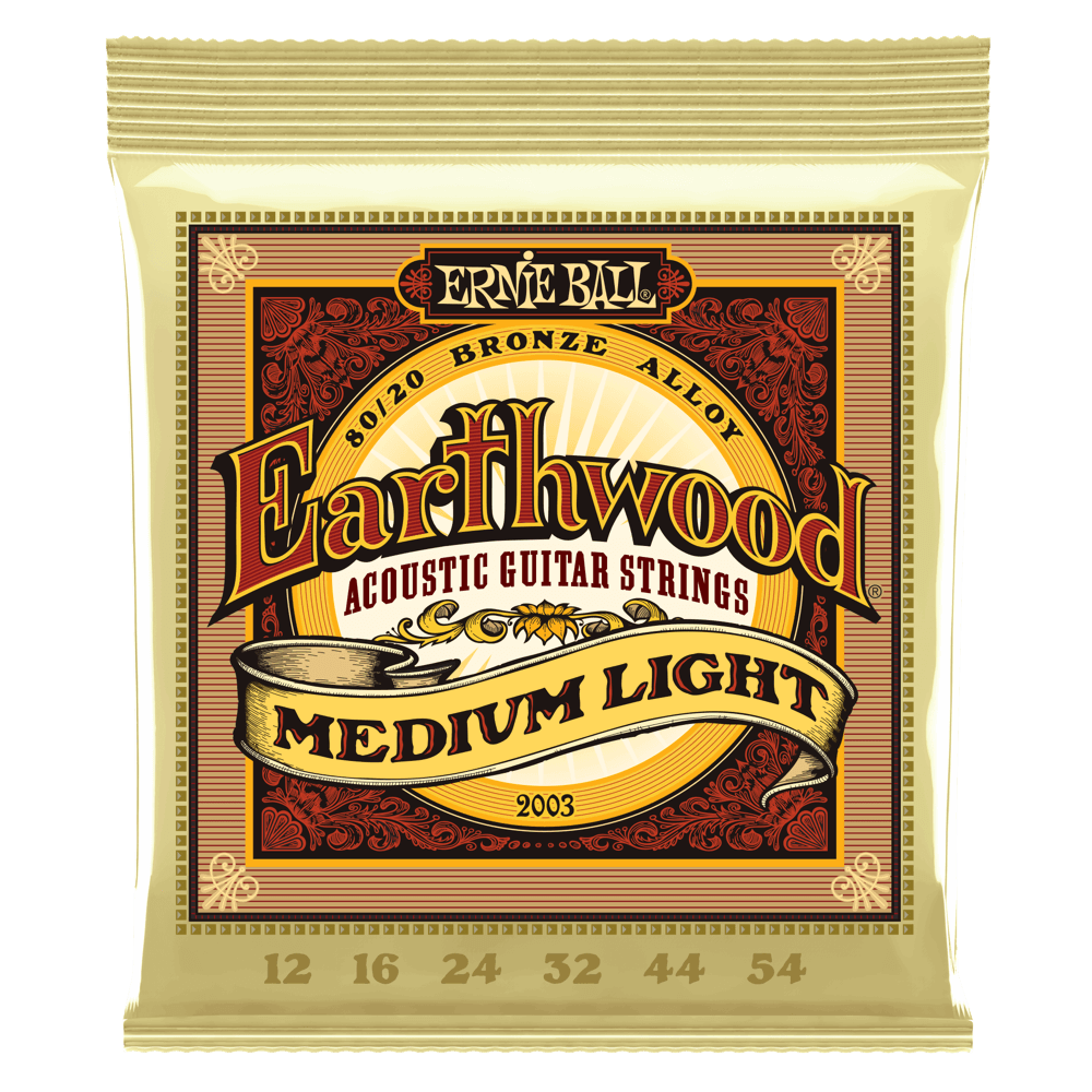 Ernie Ball Earthwood Medium Light 80/20 Bronze Acoustic Strings