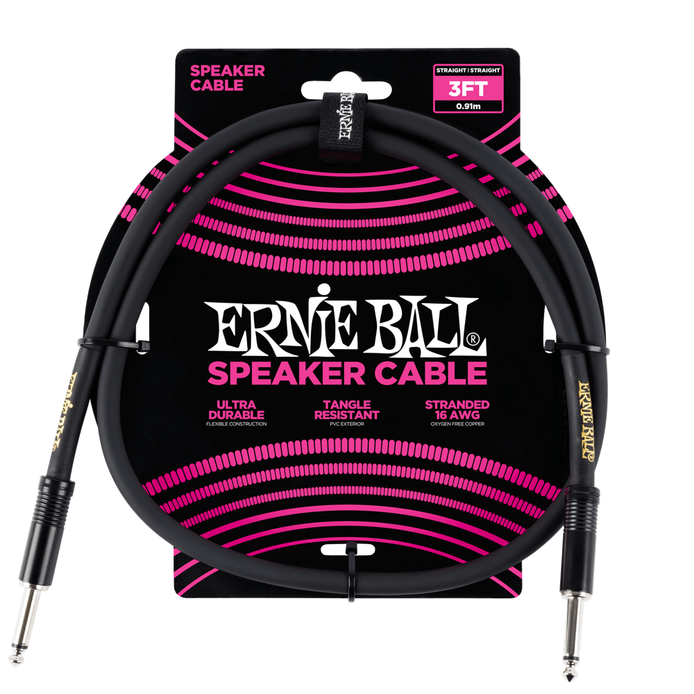 Ernie Ball 3' Straight Speaker Cable