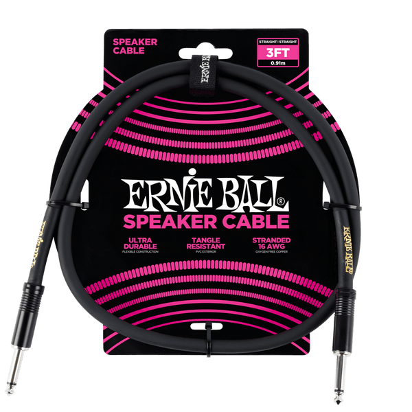 Ernie Ball 3' Straight Speaker Cable