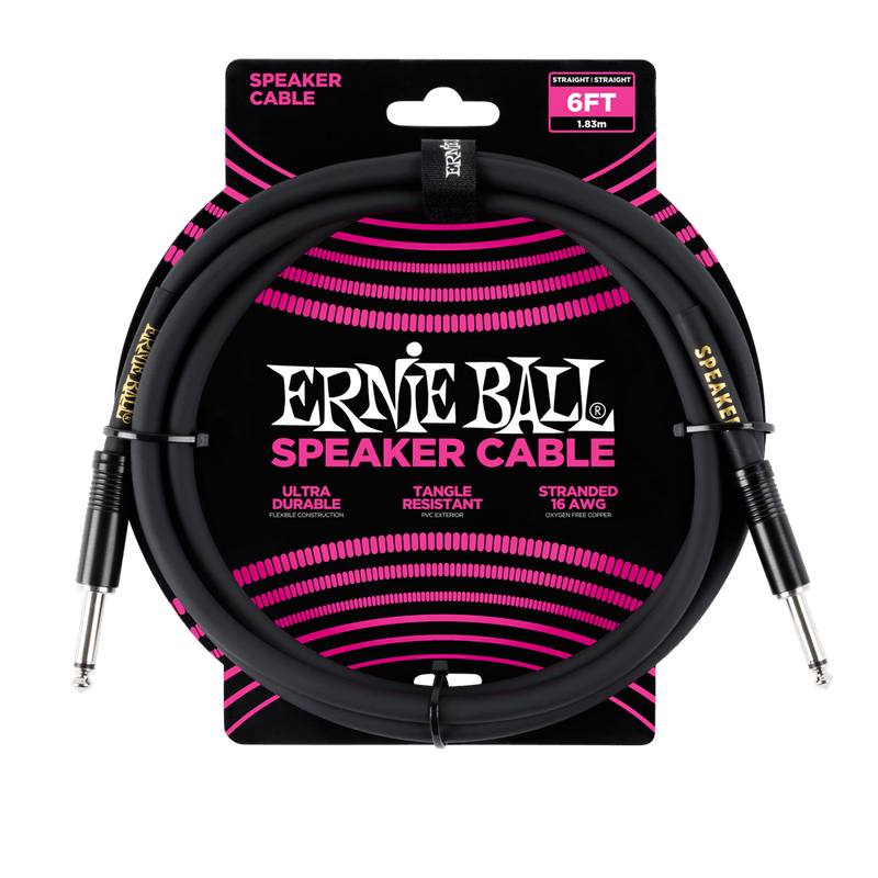 Ernie Ball 6' Straight Speaker Cable
