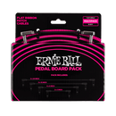 Ernie Ball Flat Ribbon Patch Cables Pedalboard Multi-Pack Black