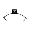 Ernie Ball Flat Ribbon Stereo Patch Cable 6in Black Single